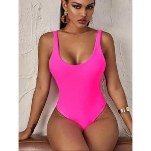 NWOT Neon Pink One Piece Swimsuit